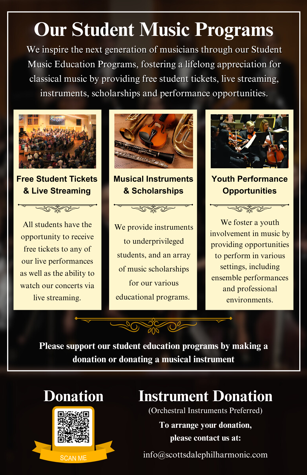 Musical Concert Programme Concert Program - Scottsdale Philharmonic